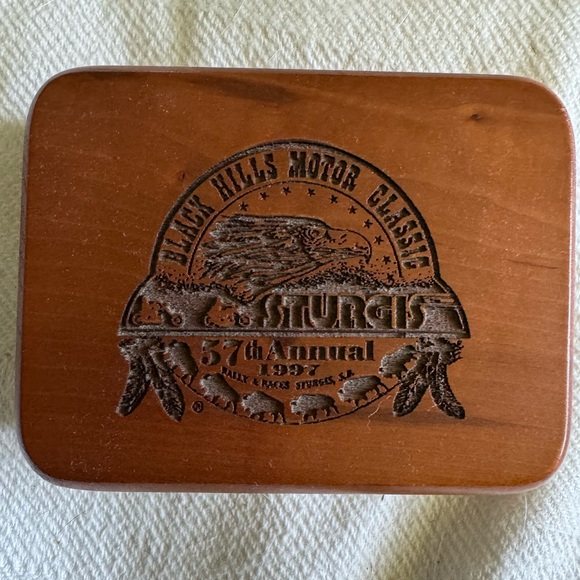 Sturgis 57th Annual Wooden playing cards NEVER OPENED - Picture 2 of 8